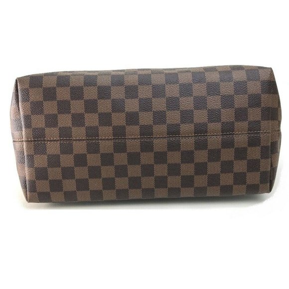 Authentic LOUIS VUITTON N41013 Damier Jena MM Tote Bag Shoulder Bag DamierCanvas - Picture 10 of 11